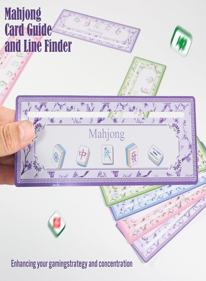 snaxuda 8pcs Mahjong Line Finder,Mahjong Card Line Guide Rules Reader Helper Mahjong Accessories Gifts for Players,Beginners - Image 5
